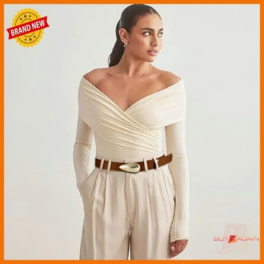 Synthetic Leather Belt Gold Buckle Versatile Dress Casual